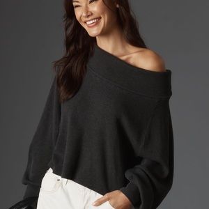 Pilcro Long-Sleeve Slouchy Cowl-Neck Top